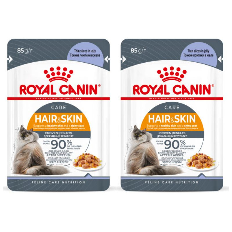 Royal Canin Hair&Skin Care Влажный корм для взрослых кошек, для поддержания здоровья кожи и красоты шерсти, #1