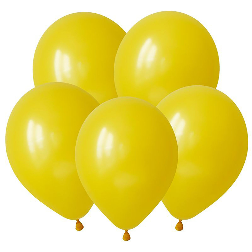 Желтый, Пастель / Yellow, латексный шар, 46 см, 25 шт #1