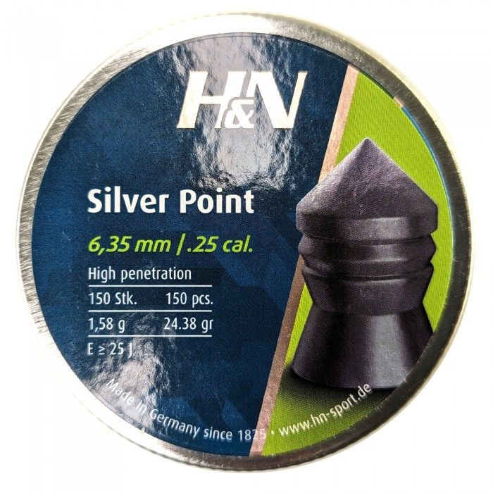 Пули для пневматики H&N Silver Point 6,35мм 1,58г (150 шт) #1