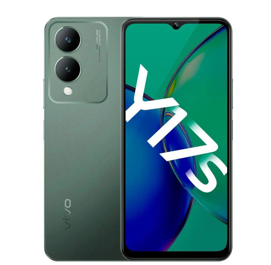 Vivo Смартфон Y17s Ростест (EAC) 4/128 ГБ, зеленый #1