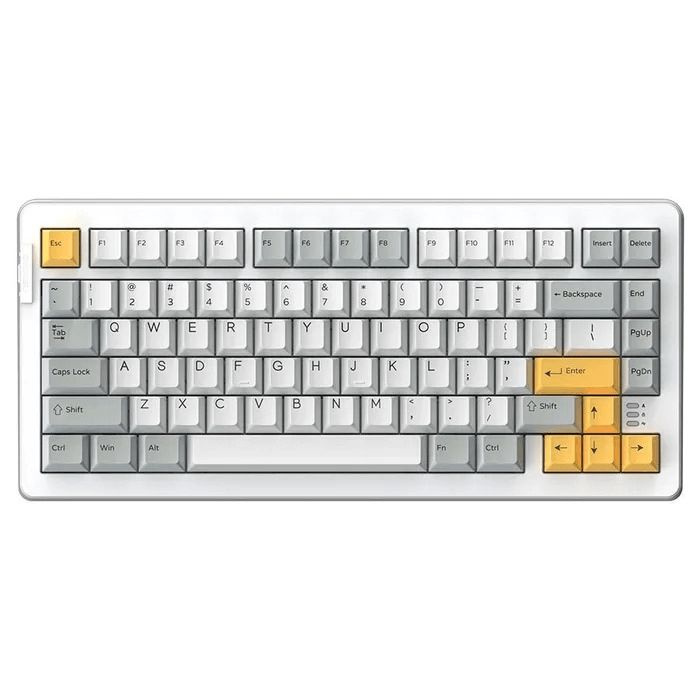 Клавиатура механическая проводная Dareu A81 White-Yellow (белый/серый/желтый), 81 клавиша, switch Dream #1