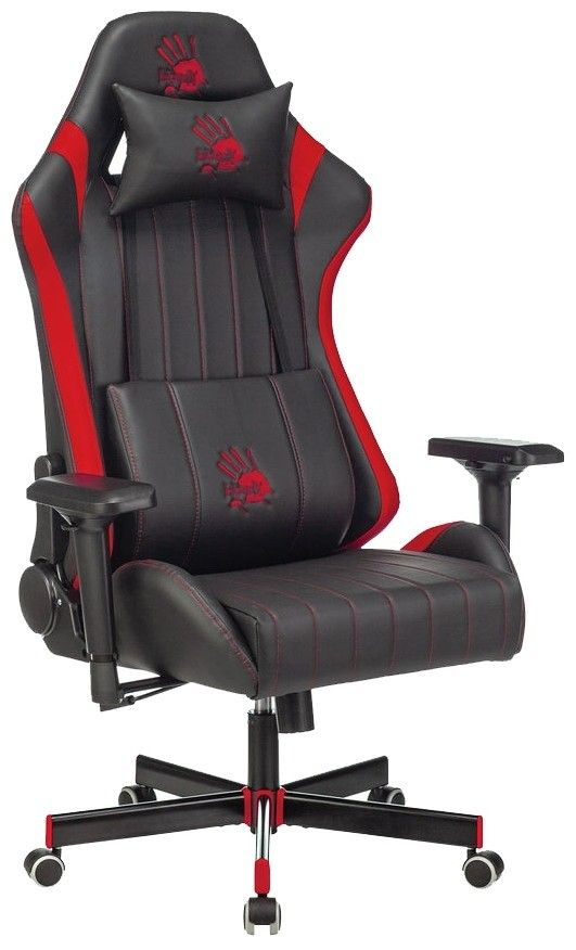 Кресло A4Tech Bloody GC-990 искусственная кожа, черный/красный #1