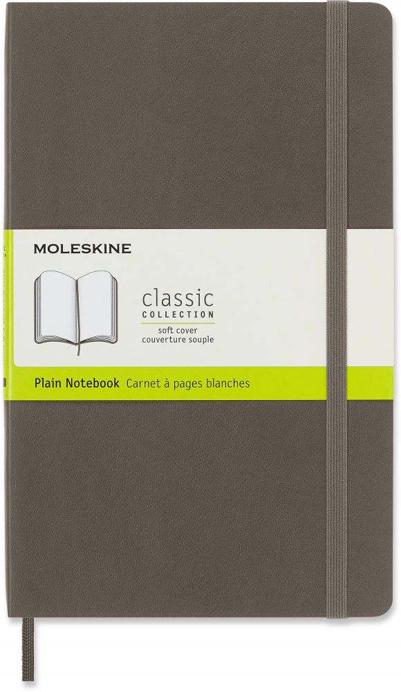 Блокнот без разметки Moleskine CLASSIC SOFT QP618P14 13х21см 192стр. мягкая обложка, коричневый  #1