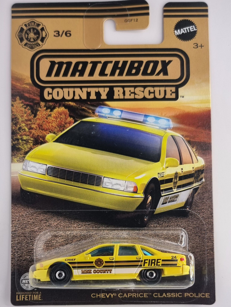 Машинка игрушечная/коллекционная CHEVY CARPRICE CLASSIC POLICE в масштабе 1:64 MATCHBOX  #1