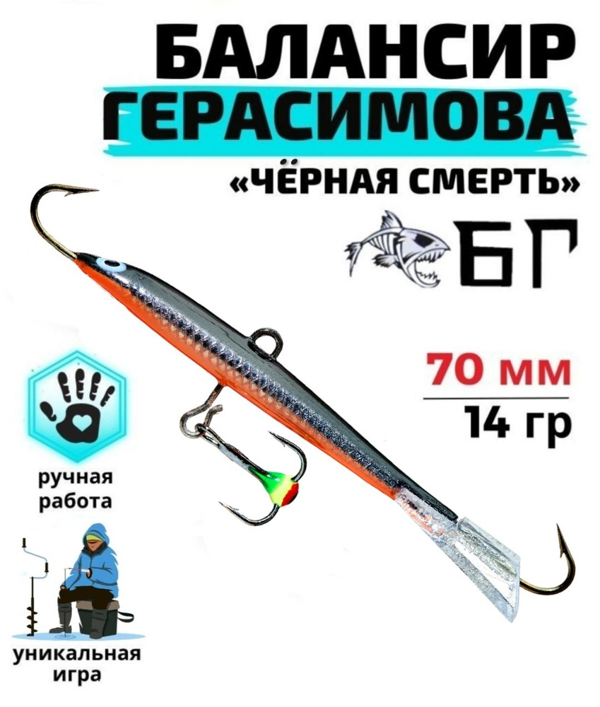 Балансир рыболовный Герасимова "Чёрная смерть" Ручная работа  #1