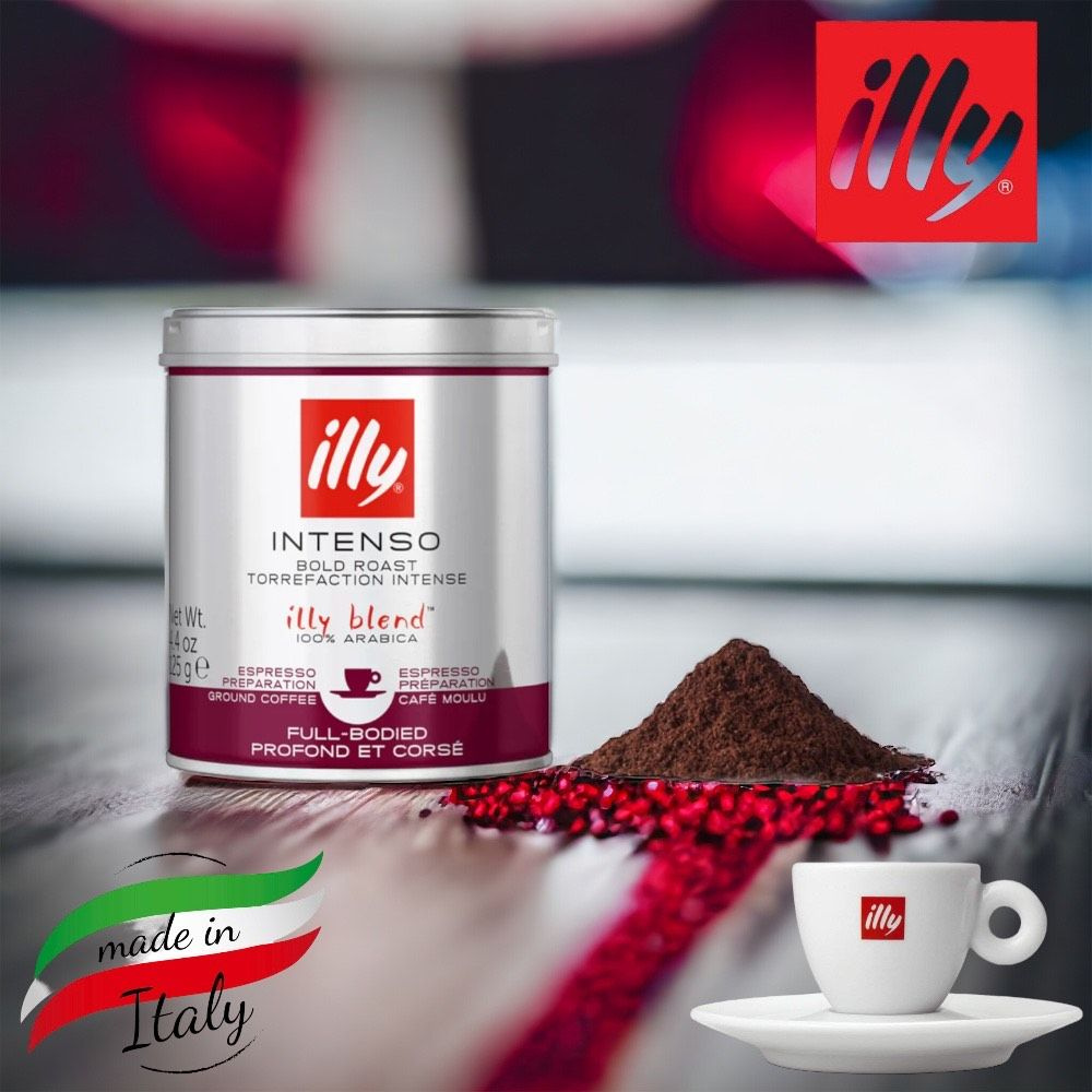 Кофе молотый illy Intenso темной обжарки, 125 г #1