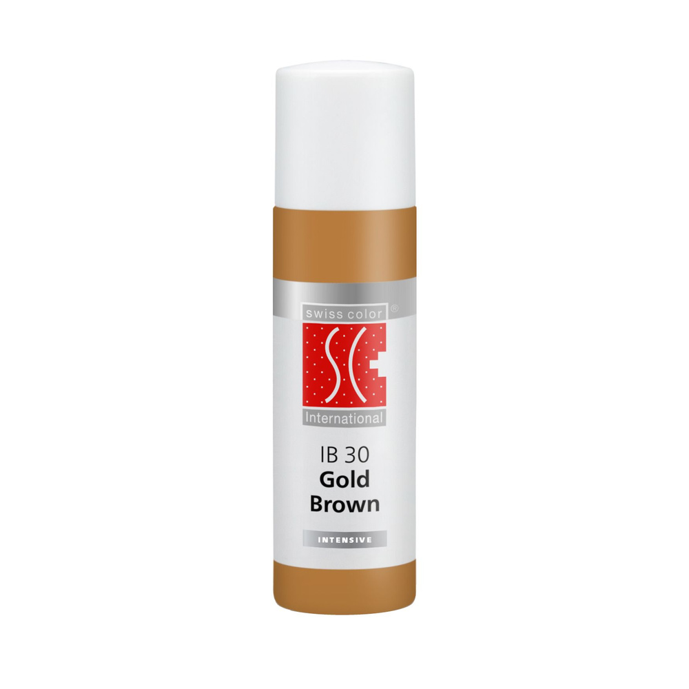 Пигмент Swiss Color для перманентного макияжа бровей, IB 30 Gold Brown, 12 мл  #1