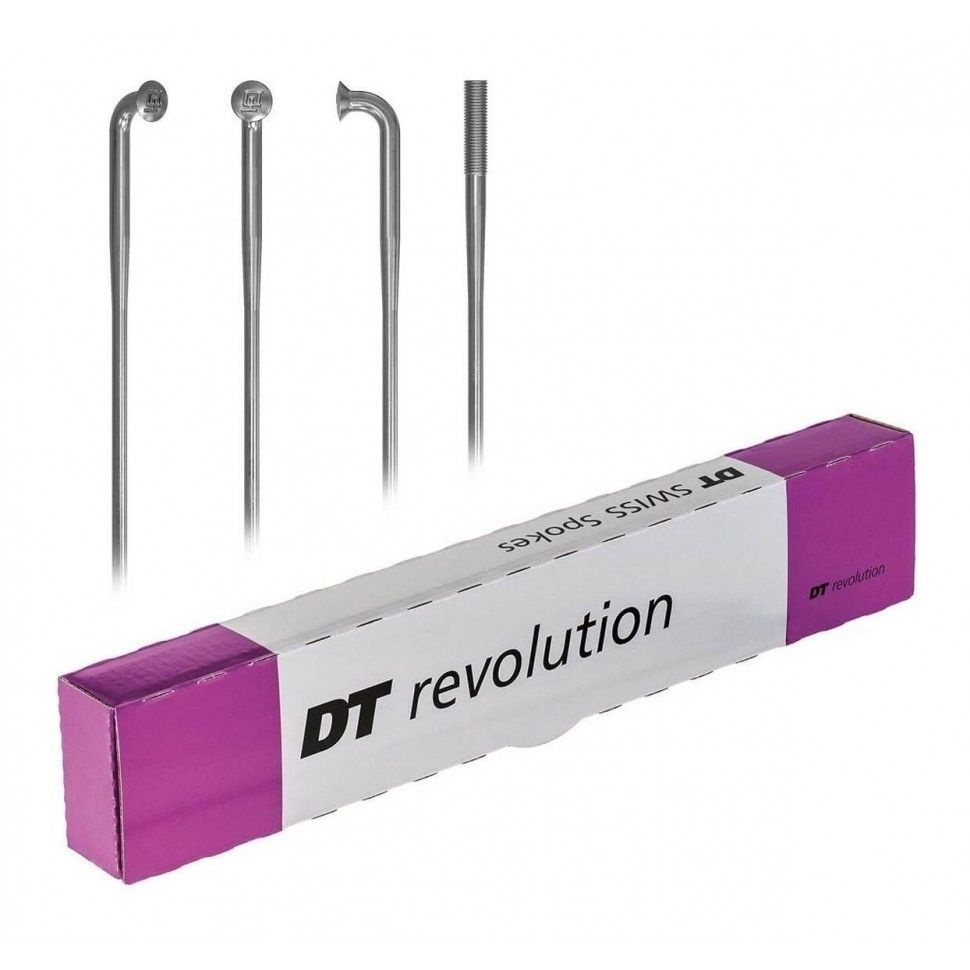 Набор из 36-ти спиц DT Swiss Revolution 2.0/1.5/2.0 x 290 мм, без ниппелей, нержавеющая сталь  #1