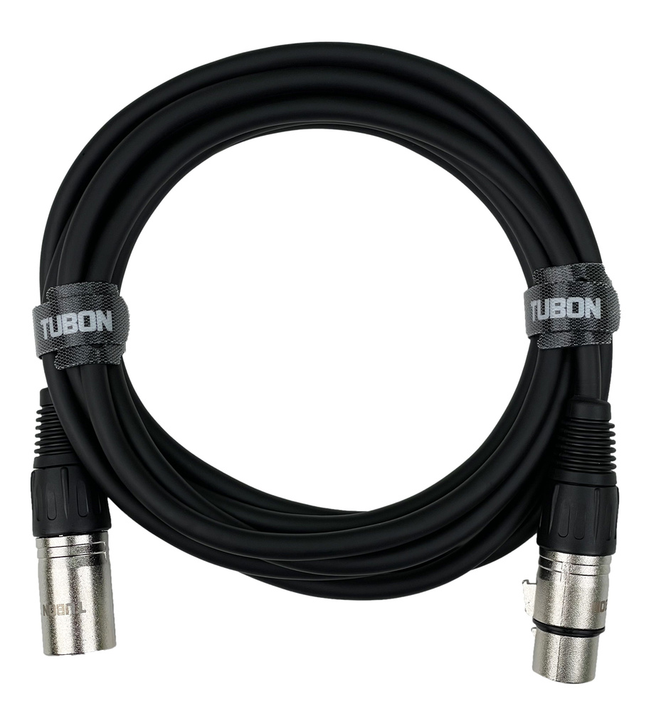 Кабель TUBON Микрофонный межблочный XLR (M) Male - XLR (F) Female OD6.0 ПВХ X001 3м  #1