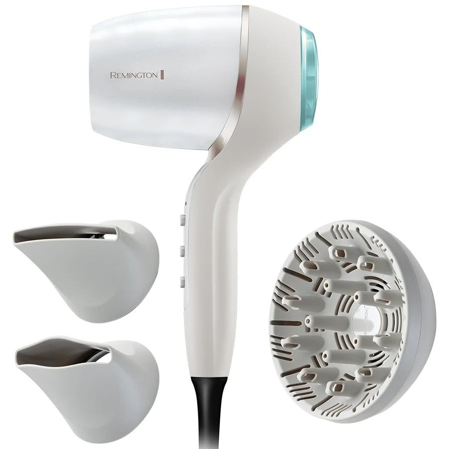 Remington Фен для волос HydraLuxe Pro Hair Dryer EC9001, серебристый #1