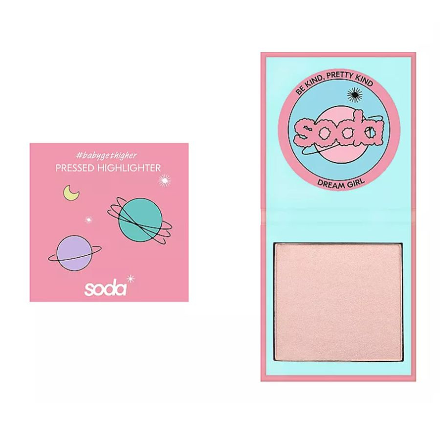 Хайлайтер для лица Soda Pressed Highlighter #babygethigher 101 золотистый, 11г  #1