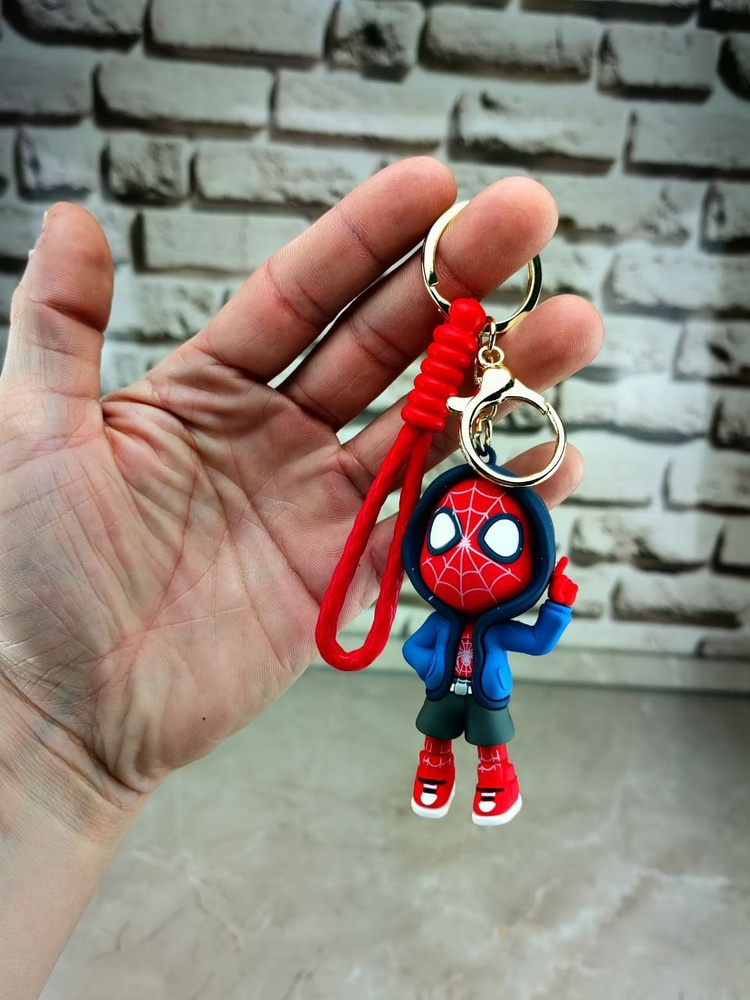Брелок для ключей Человек паук на рюкзак на сумку #1
