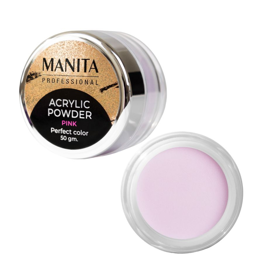 Manita Professional Акриловая пудра мелкодисперсная Pink , 50 г #1