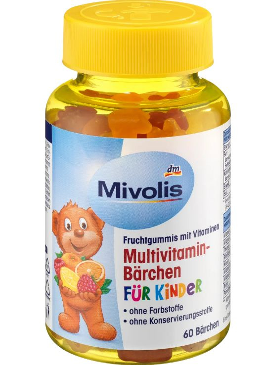 Mivolis Multivitamin Barchen Миволис Фруктовые мишки для детей с витаминами , 60 шт  #1