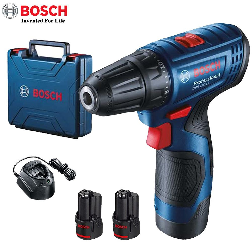 Bosch Шуруповерт GSR 120-LI, От аккумулятора, 12 В, 30 Нм, 2 АКБ #1