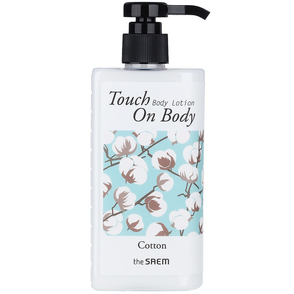 The Saem Touch On Body Cotton Body Lotion лосьон для тела с экстрактом хлопка (300мл.)  #1