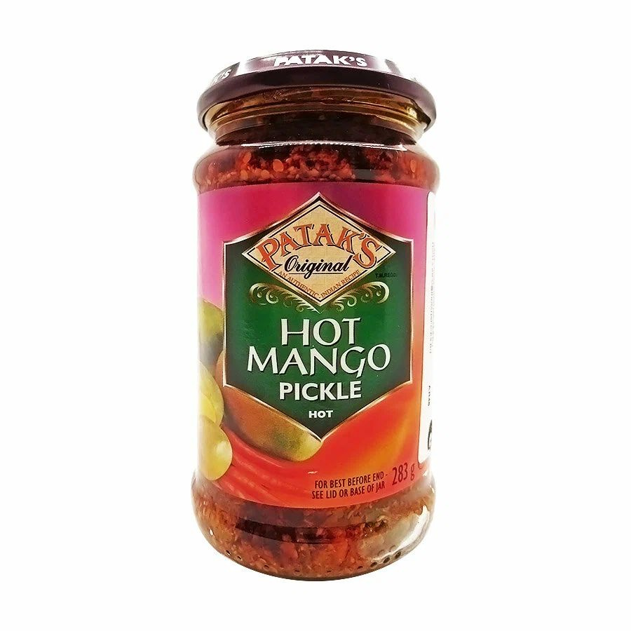 Паста Манго Пикули острая, Патакс, Манго в маринаде, готовая закуска (HOT MANGO PICKLE, Pataks), 283г #1