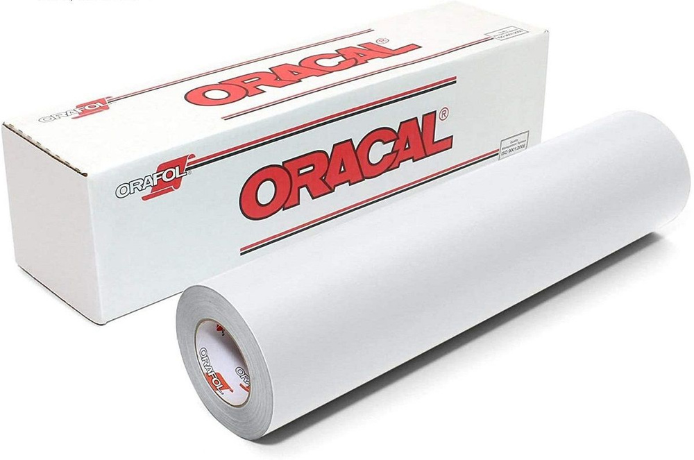 Пленка самоклеящаяся пвх Oracal 640-010G, цвет белый глянец, длина 100 см, ширина 100 см  #1