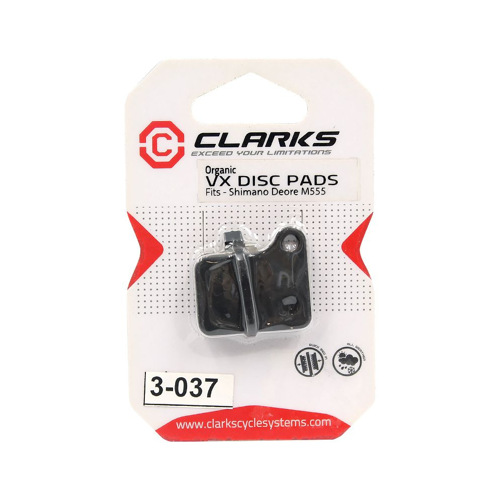 Колодки дискового тормоза VX810C органика черные Clarks VX810C #1