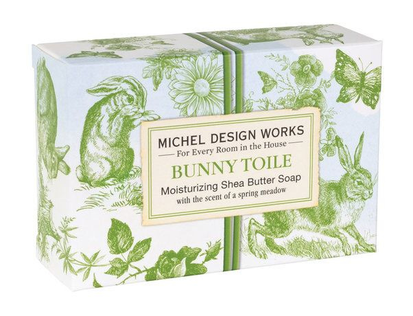 Парфюмированное мыло в бумажной обертке Bunny Toile Boxed Single Soap  #1