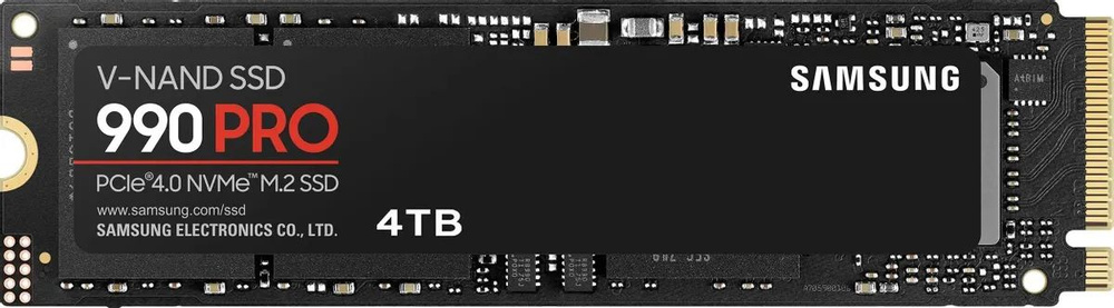 Samsung 4 ТБ Внутренний SSD-диск M.2 2280 990 PRO (MZ-V9P4T0BW) #1