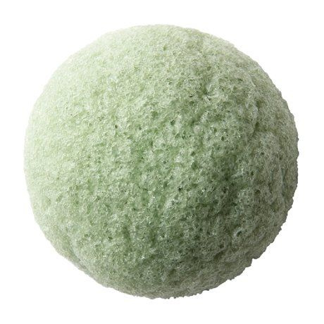 Спонж конняку для лица с зеленым чаем Natural Konjac Sponge #1