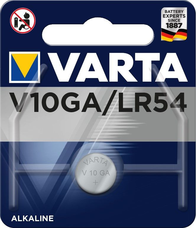 Varta Батарейка LR54 (LR1130, V10GA, AG10, G10, RW49), Щелочной тип, 1 шт #1