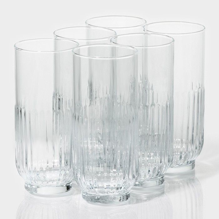 Набор стеклянных стаканов Lav Токио, 395 мл, 6,5 15 см, 6 шт #1