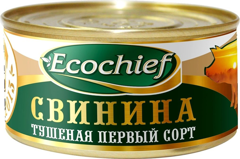 Ecochief Свинина тушеная первый сорт ГОСТ, 325 г #1