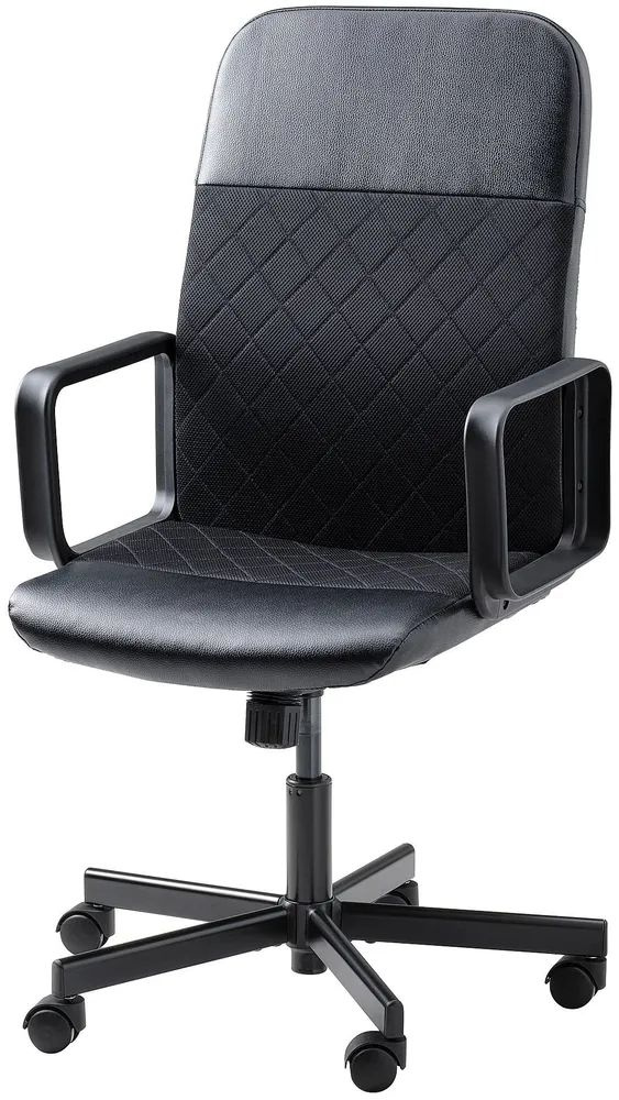 IKEA Офисное кресло Компьютерное кресло ИКЕА РЕНБЕРГЕТ офисное, обивка: искусственная кожа/текстиль, #1