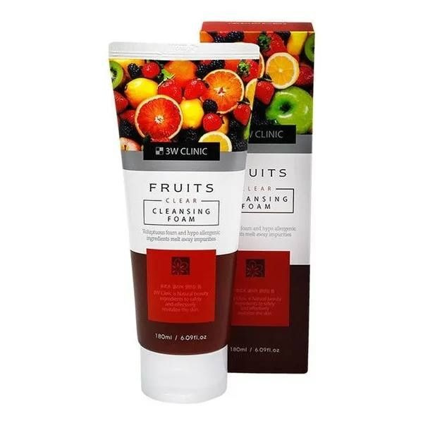 Пенка для умывания фруктовая Fruits Clear Cleansing Foam, 180 мл #1