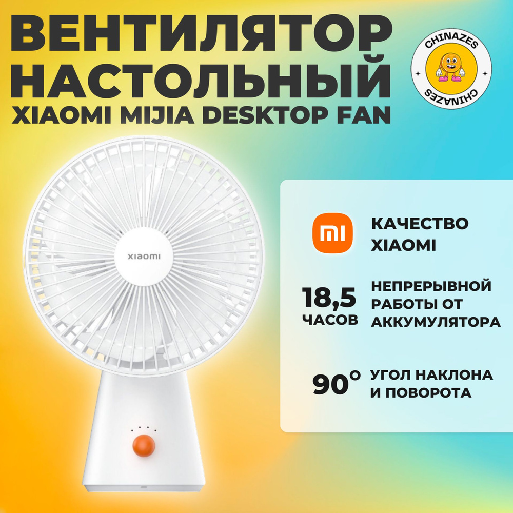 Xiaomi настольный вентилятор Mijia Desktop Fan (ZMYDFS01DM), белый #1