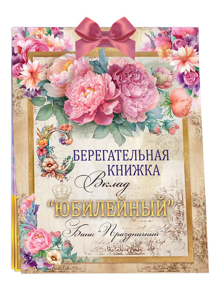 Открытка на день рождения сберегательная книжка #1