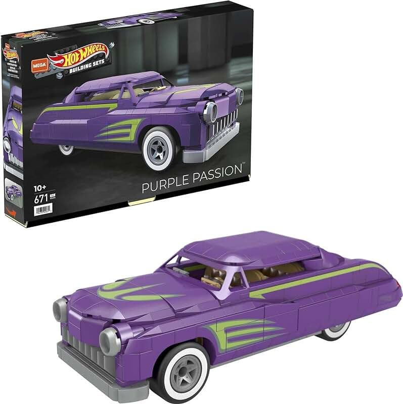 Конструктор Mega Bloks Hot Wheels Purple passion - Автомобиль из строительных блоков  #1