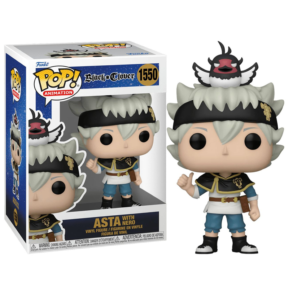 Фигурка Funko Pop! Black Clover: Asta with Nero (Фанко Поп Аста с Неро из аниме Черный Клевер)  #1