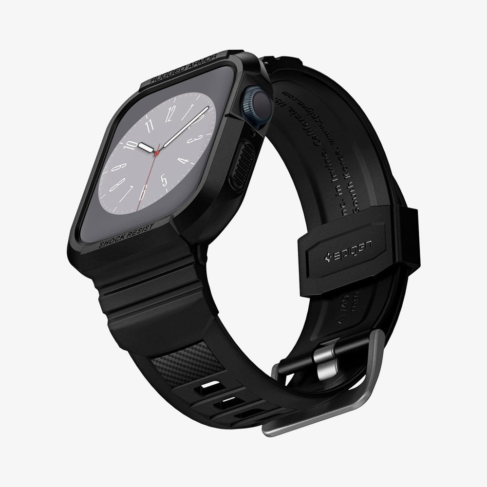 Ремешок с чехлом Spigen для смарт-часов Apple Watch 4 5 6 7 8 9 SE (40, 41 мм) Rugged Armor Pro - ACS00546, #1