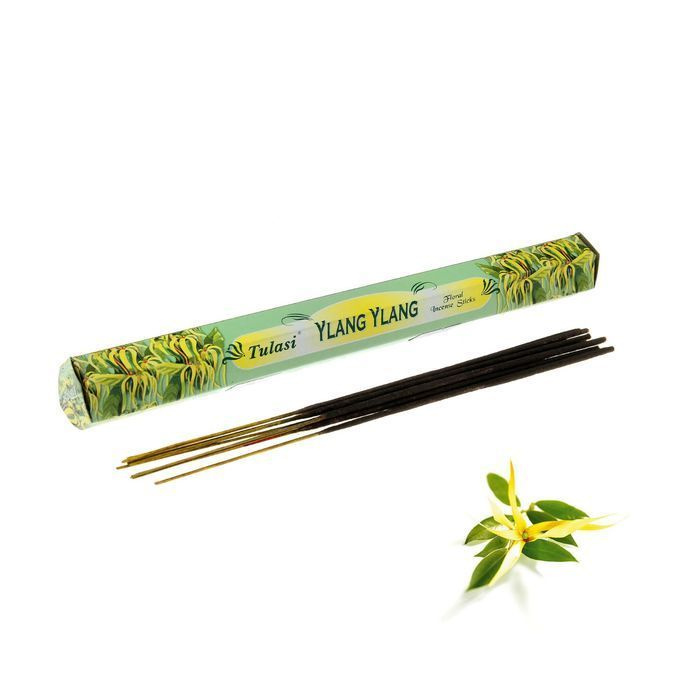 Tulasi YLANG YLANG Floral Incense Sticks, Sarathi (Туласи благовония ИЛАНГ-ИЛАНГ, Саратхи), уп. 20 палочек. #1