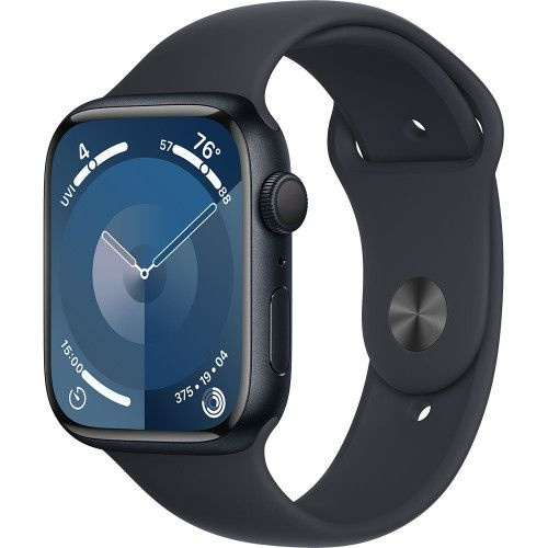 Умные часы Apple Watch Series 9 GPS 45mm Midnight Aluminum Case, Midnight Sport Band M/L MR9A3  #1