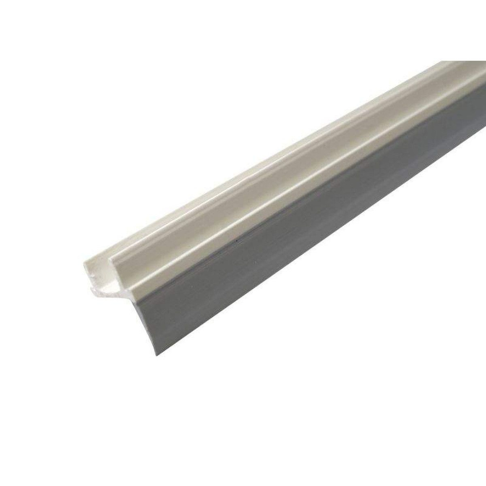 Уплотнитель порога дверной створки Elementis, материал ПВХ+ППВХ, длина 1180мм. ( 5 мм.), цвет белый/серый #1