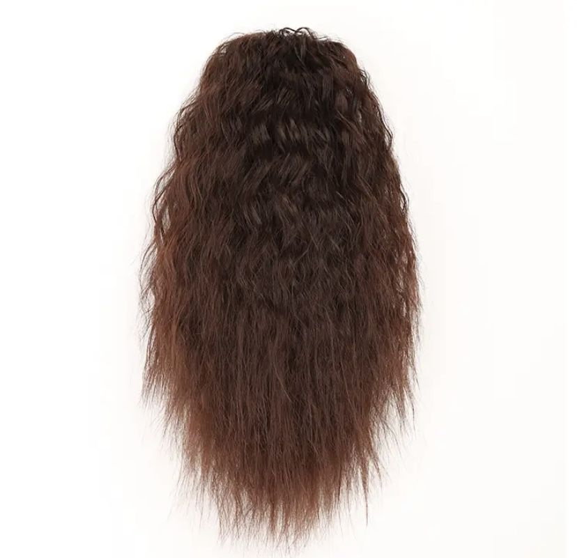 Афрохвост на крабе - шиньон для волос на крабе (коричневый) 38 см  #1