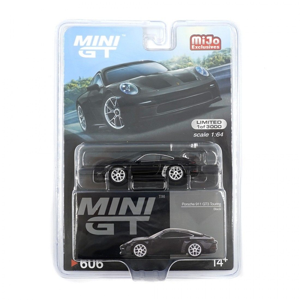 Металлическая коллекционная машинка Mini Gt Mijo Exclusive Porsche 911 GT3 Touring 1:64 масштаба Эксклюзив #1