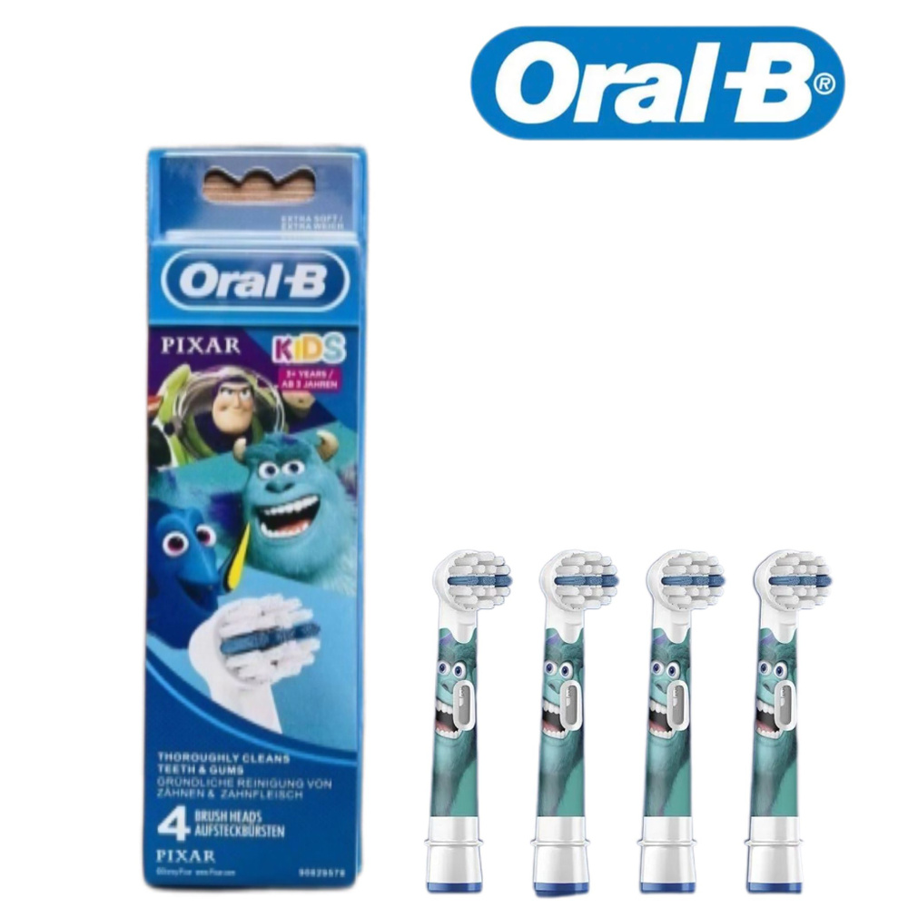 4 шт Насадка для электрической зубной щетки Oral-B Stages Kids EB10 (Disney Pixar)  #1