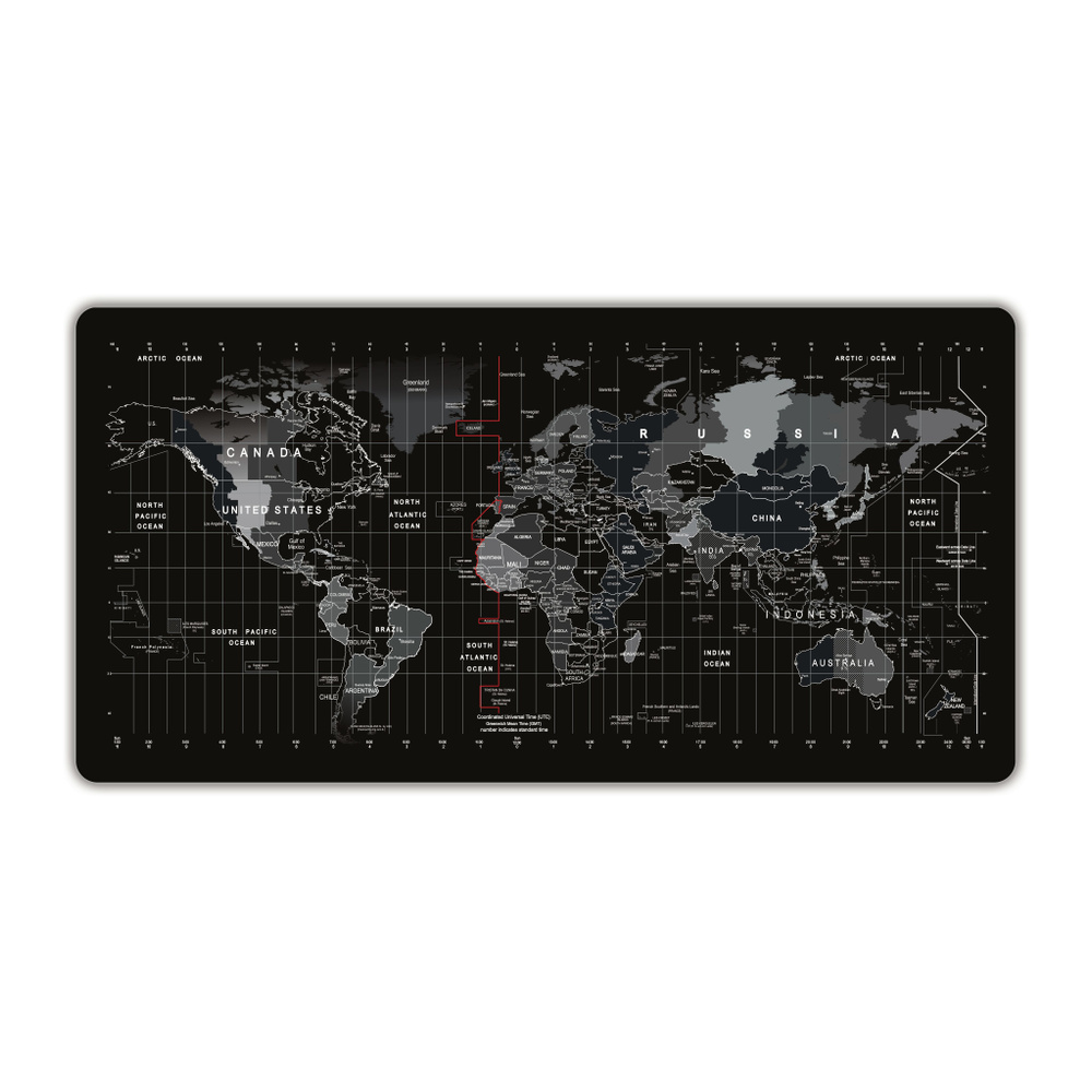 Коврик для мыши игровой (70*40см, 2мм) "Карта Мира 1". #1