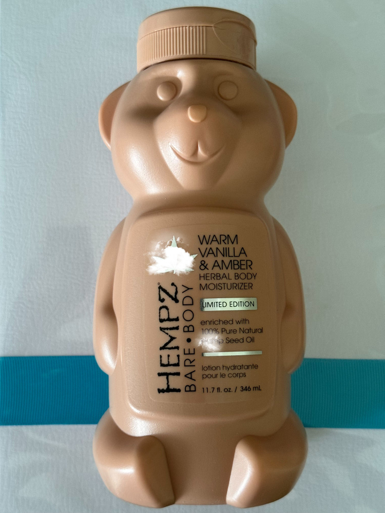Hempz Мишка Bare Body Warm Vanilla & Amber Herbal Body Moisturizer (увлажняющий крем для тела с ванилью #1