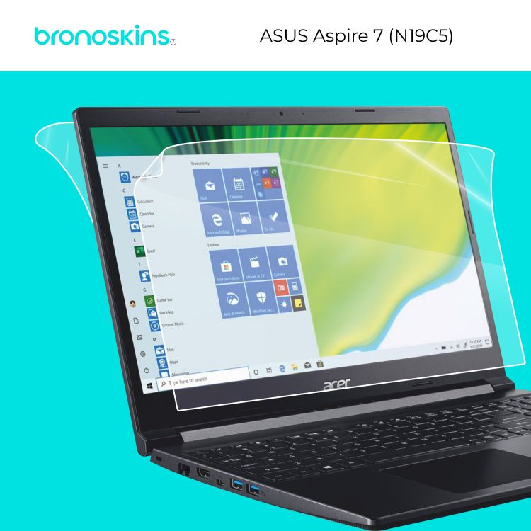 Защитная пленка на верхнюю крышку ASUS Aspire 7 (N19C5) (Глянцевая)  #1