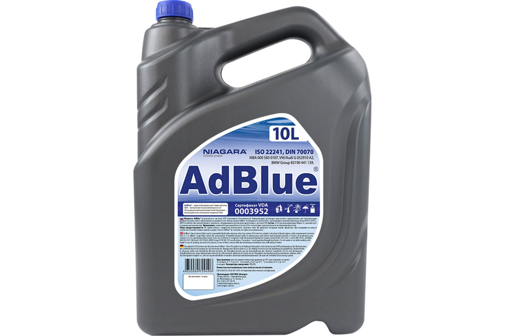 Жидкость NIAGARA AdBlue 10 л, мочевина, для систем SCR Евро 4/5/6 004008000012  #1