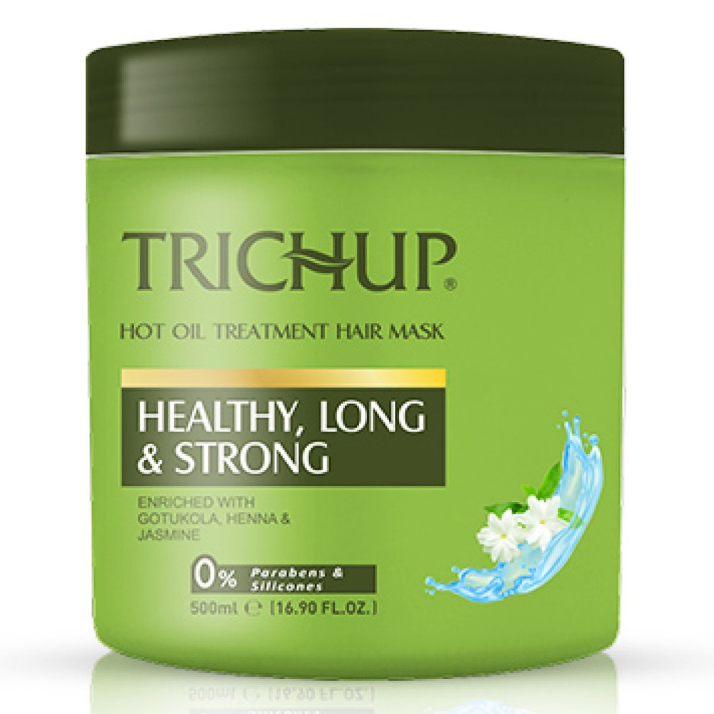 Маска для волос Vasu Trichup Healthy, Long & Strong Hot Oil Treatment здоровье, длина и сила, 500 мл #1