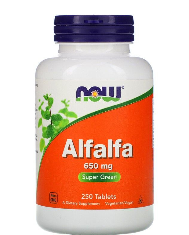 Now Foods Alfalfa (Люцерна) 650 мг. 250 таблеток #1