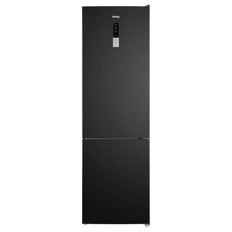 Холодильник Korting KNFC 62370 XN, двухкамерный, А+, 257 л, морозилка 94 л, черный  #1