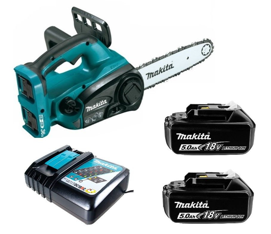 Аккумуляторная цепная пила Makita DUC302RT2 (18V, 2 x 5.0Ah, Li-Ion) #1